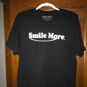 Smile More Black T-Shirt